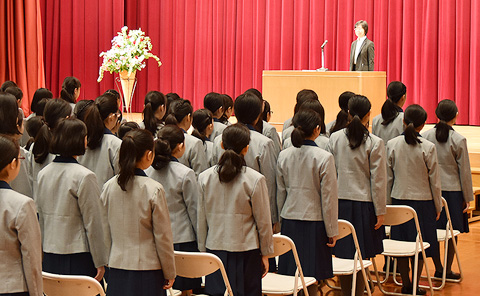 4月 中等科入学式